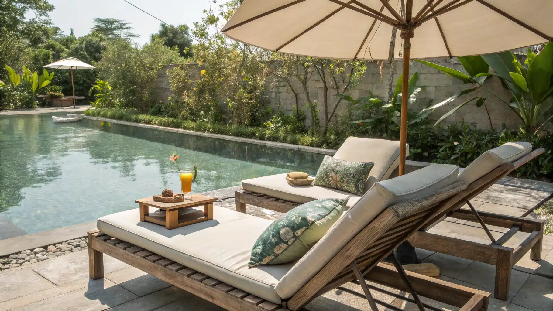 Comment intégrer un coin détente près de la piscine ?