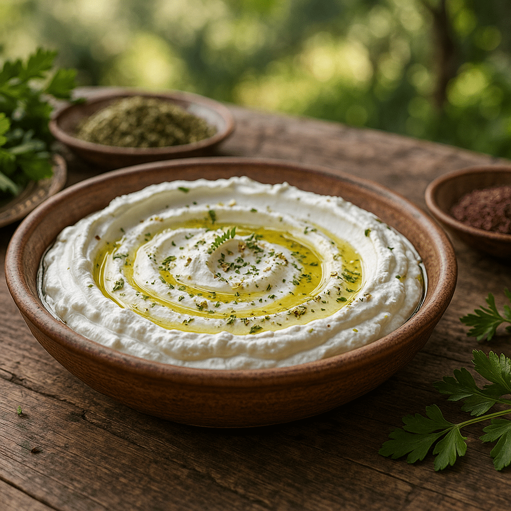Labneh maison : recette, temps d&rsquo;&eacute;gouttage et 10 id&eacute;es d&rsquo;ap&eacute;ritifs
