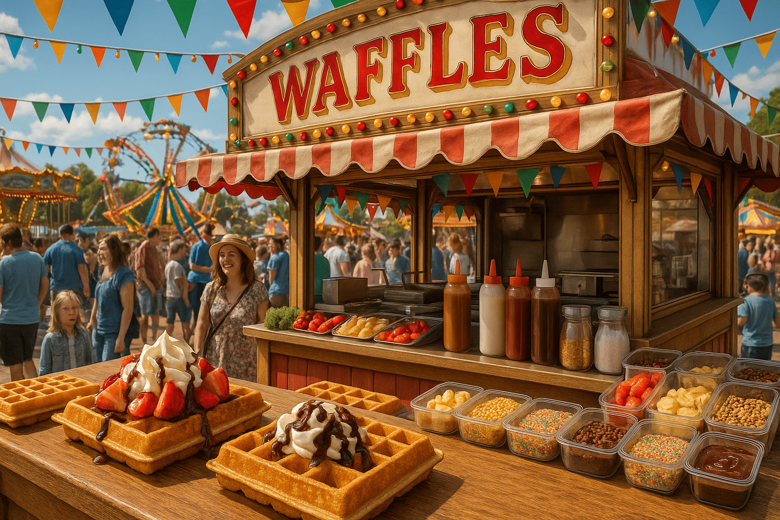Gaufres de f&ecirc;te foraine : la recette croustillante &agrave; la bi&egrave;re + 5 astuces pro