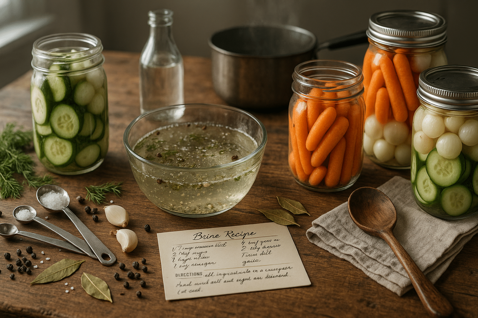 Saumure pour lactofermentation : tableaux de salinit&eacute; selon l&eacute;gumes + recettes types